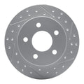 R1 94-04 Ford Mustang Front Right Drilled & Slotted Geoperformance Rotor