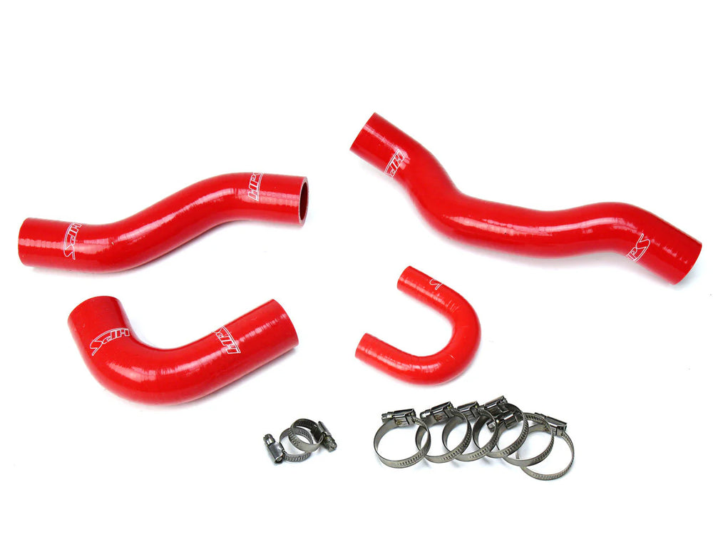HPS Performance Red Reinforced Silicone Radiator Hose Kit Coolant for Toyota 84-95 4Runner 22RE Non Turbo EFI