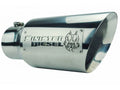 Sinister Diesel Dual Wall Exhaust Tip W/ Angle Cut (5in. to 7in.) - Chrome