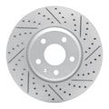 R1 08-25 Audi A5 Sportback Front Right Drilled & Slotted Geo-Carbon Rotor