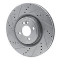 DFC 13-13 Mini Cooper (Excl Clubman) Front Left Drilled & Slotted Silver Brake Rotor