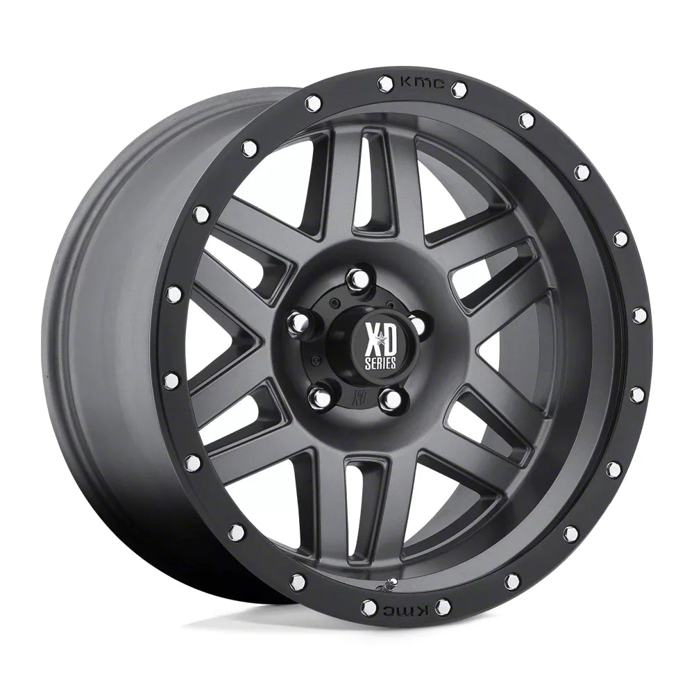 XD128 20X10 5X5.0 M-GRY BLK-RING -24MM