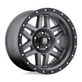XD128 20X10 5X5.0 M-GRY BLK-RING -24MM