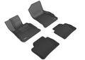3D MAXpider 2014-2020 BMW 4 Series Gran Coupe (F36) Kagu 1st & 2nd Row Floormats - Black