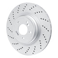 DFC 06-10 BMW M5 Rear Left Drilled Hi-Carbon Alloy Geomet Coated Rotor