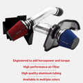 Spectre 08-10 Ford SD V8-6.4L DSL Air Intake Kit - Polished w/Red Filter