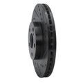 R1 09-15 Toyota Corolla (Mexico) Front Right Drilled & Slotted Black Brake Rotor