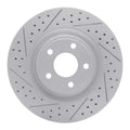R1 07-10 Chevrolet Cobalt Front Left Drilled & Slotted Geoperformance Rotor