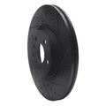 R1 15-25 BMW 228I xDrive Gran Coupe Front Right Drilled & Slotted Black Brake Rotor