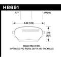 Motorsports Brake Pads Mazda MX-5 DTC-50