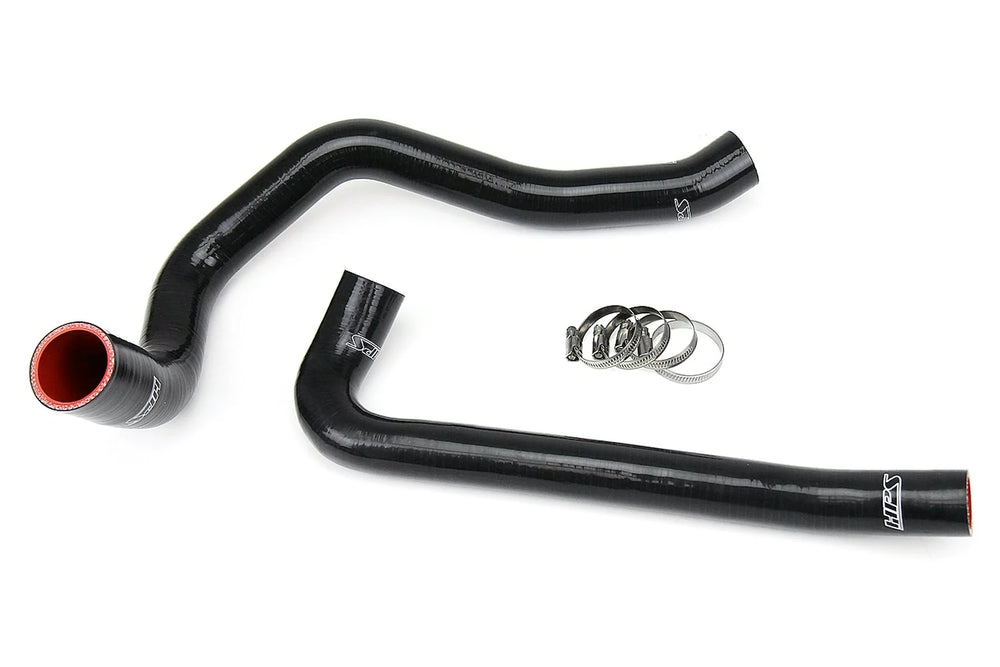 HPS Performance Reinforced Black Silicone Radiator Hose Kit Coolant for Jeep 97-02 Wrangler TJ 2.5L 4Cyl