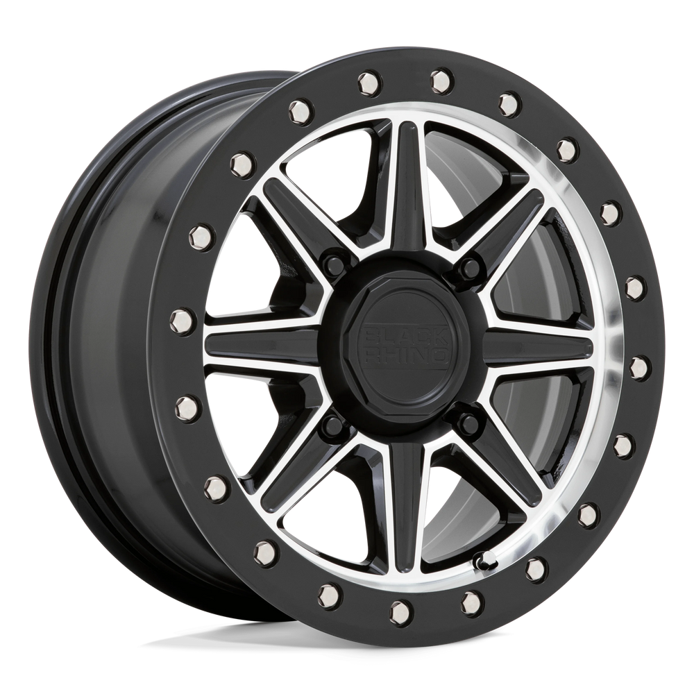 Wheel Pros Black Rhino Hard Alloys - UTV WEBB UTV 14X7 4X156 36 132 G-BLK MCH 1470WEB364156F32