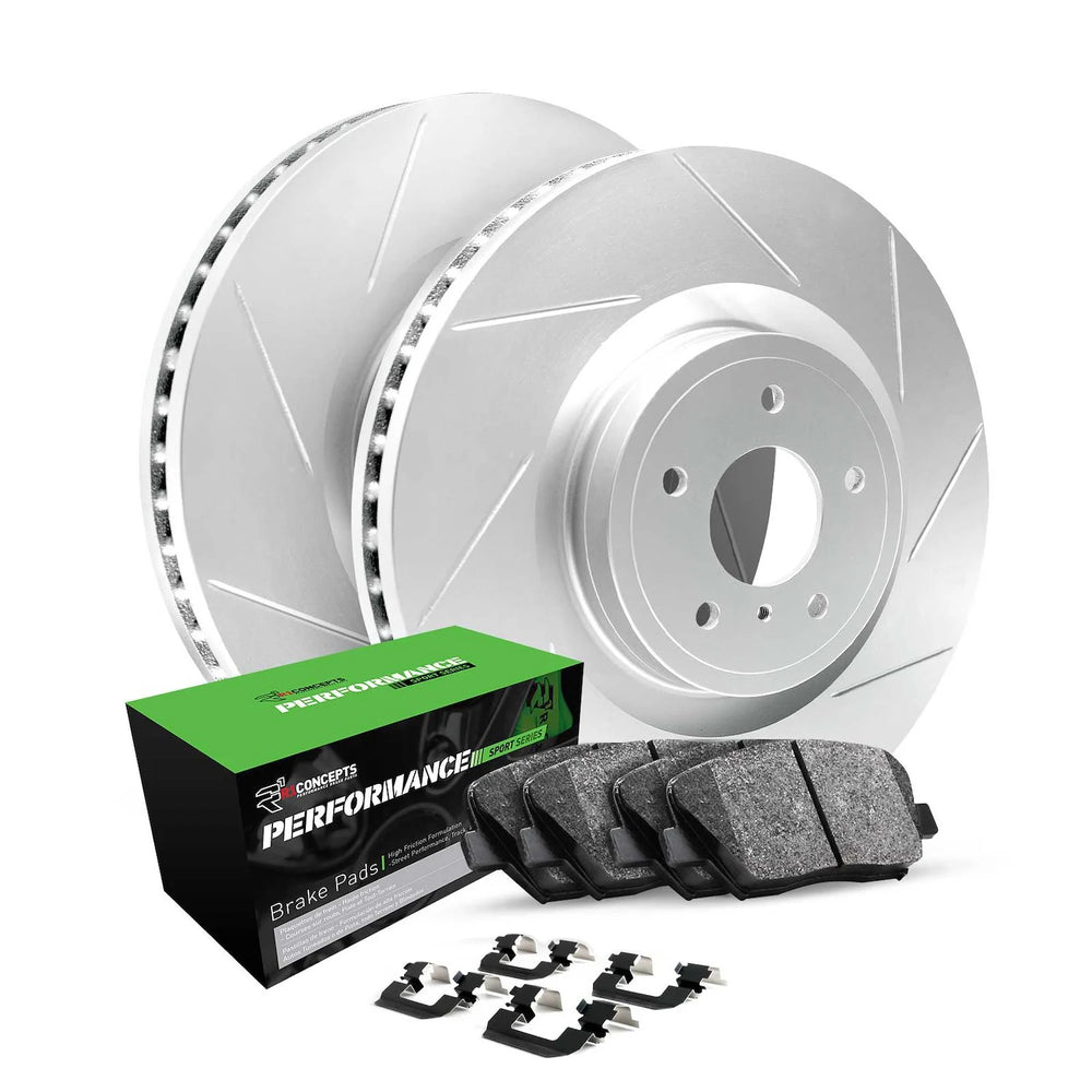 R1 07-19 BMW X5 Rear Left Drilled Black Brake Rotor