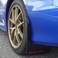 Rally Armor 15-21 Subaru WRX/STI Black UR Mud Flap w/Light Blue Logo