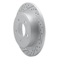 R1 04-08 Chrysler Pacifica Rear Left Drilled & Slotted Geoperformance Rotor