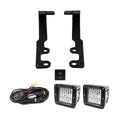 Cali Raised 2024+ Toyota Tacoma Ditch Light Bracket Kit - 2 3X2 18W Led Pods/Toyota Oem SQ Style