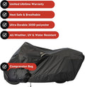 Dowco Cruisers (Small/Medium Models) WeatherAll Plus Motorcycle Cover - Black