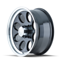 Cast Aluminum Wheels 171 MB 15x10 Matte Black 5 On 114.3 Bolt Pattern -38 Offset ION Wheels