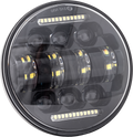 Letric Lighting 5.75? LED Black Diez 10-LED Headlight Dual Horizontal DRL
