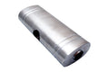 OVAL MUFFLER 8IN X 5IN X 24IN EAST WEST 2.5IN CENTRE INLET DUAL 2.25IN OUTLET 3