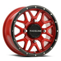 Aluminum Wheels 14x7 Krank Simulated Beadlock UTV A94B Satin Black 10 Offset 4 on 156 Bolt Pattern Raceline