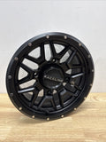 Aluminum Wheels 14x7 Krank Simulated Beadlock UTV A94B Satin Black 10 Offset 4 on 156 Bolt Pattern Raceline