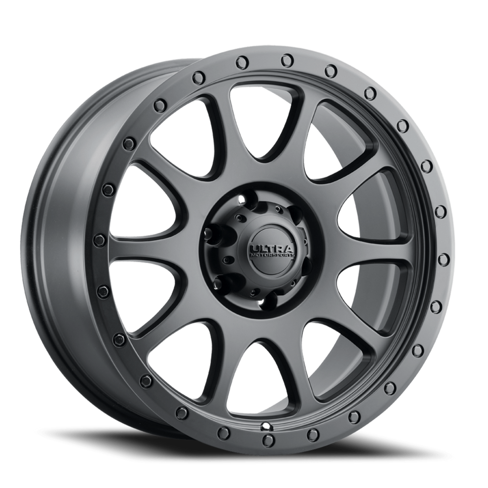 17X9 6-135 +01MM SATIN BLACK WITH S