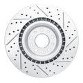 DFC 14-19 Fiat 500L Front Left Drilled & Slotted Geoperformance Rotor