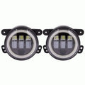FOG LIGHTS- 4 INCH BLACK WITH FULL HALO