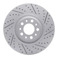 R1 17-25 Alfa Romeo Stelvio Front Right Drilled & Slotted Geoperformance Rotor