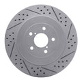 DFC 03-04 Subaru Impreza Rear Left Drilled & Slotted Geoperformance Rotor