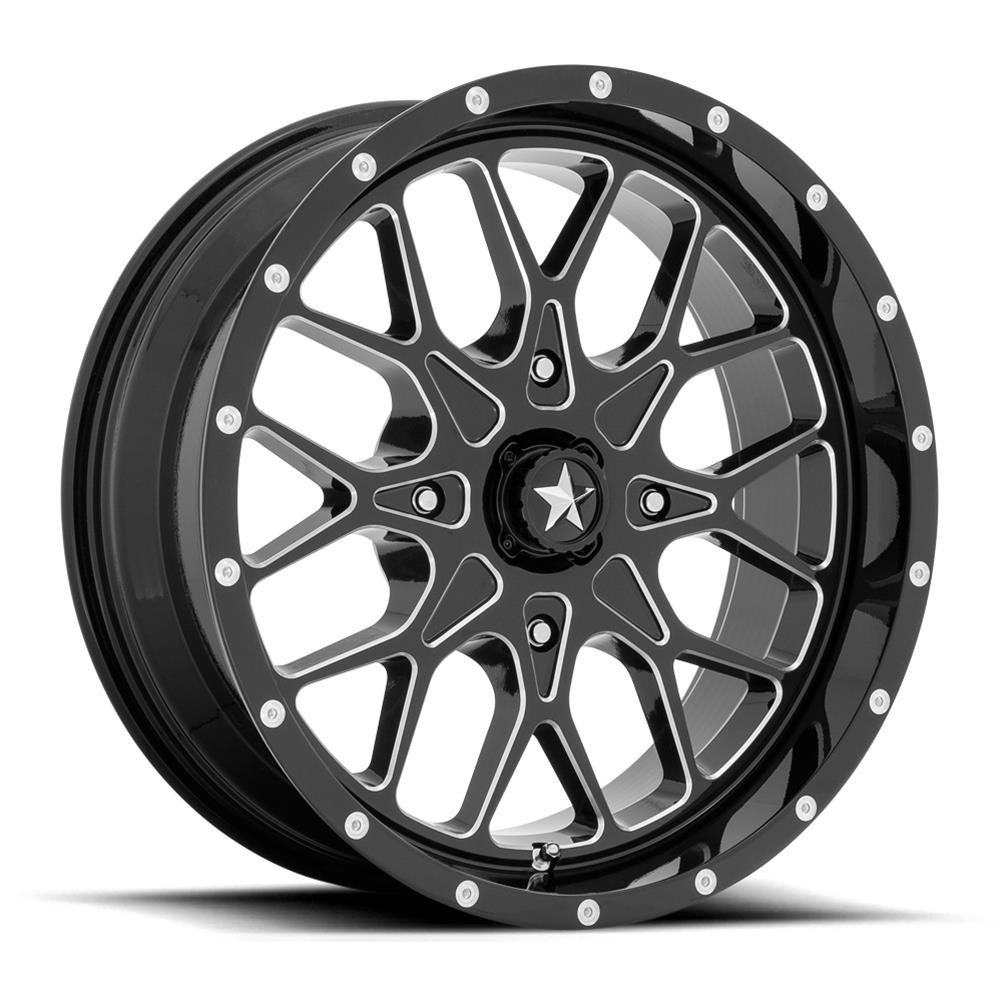 MA45 14X7 4X110 G-BLK MILL 10MM