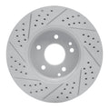 DFC 96-11 Chrysler Crossfire Front Right Drilled & Slotted Geoperformance Rotor