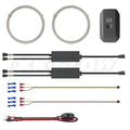 XK Glow 2x100mm - RGB Switchback Halo Million Color XKCHROME Smartphone App Controlled Kit