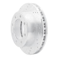 R1 99-05 Ford F-250 4WD (Super Duty) Front Left Drilled & Slotted Silver Brake Rotor
