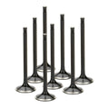 Supertech Mini Cooper S R53 1.6L Black Nitrided Flat Head Exhaust Valve - Set of 8