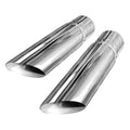 Stainless Works Slash Cut Exhaust Tips 2.5in ID Inlet