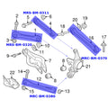 BMW 3 Series F30 F31 F32 F34 2012 2 Series F22 14 1 Series 5 DR Hatchback F20 11 (NON US Model) RR Camber Upper Control Arms 2pcs