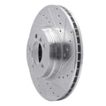 DFC 03-05 Land Rover Range Rover Front Right Drilled & Slotted Silver Brake Rotor