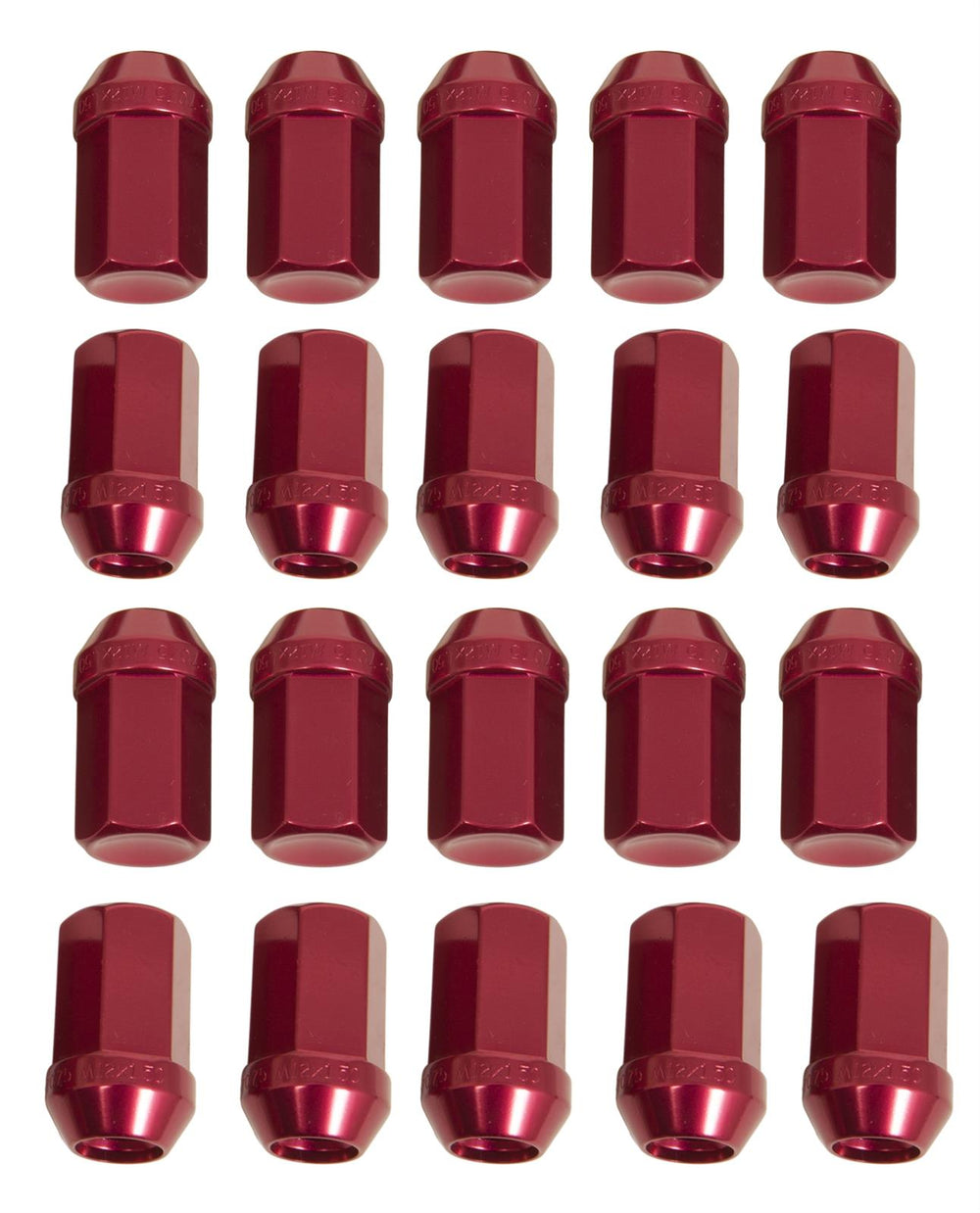 Gorilla Aluminum Closed End Red Lug Nuts 12x1.50 Universal