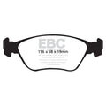 EBC 98-05 Volvo C70 2.3 Turbo T5 (16in Wheels) Redstuff Front Brake Pads