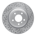 R1 06-15 BMW 330i Rear Right Drilled & Slotted Geoperformance Rotor