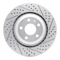R1 05-11 Audi A6 Quattro Rear Right Drilled & Slotted Geoperformance Rotor
