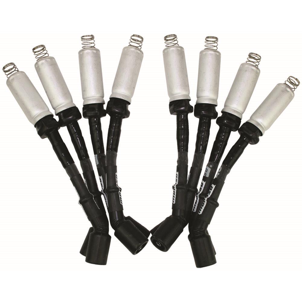 Moroso GM LS Ignition Wire Set - Ultra 40 - Sleeved - Coil-On - 8in Wire - Black