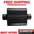 40 Series Delta Force Race Muffler 40 Series Race Muffler 409SS 2.50 Center In 2.50 Center Out -Aggressive Sound Flowmaster