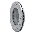 R1 95-97 Ford Crown Victoria Front Right Drilled & Slotted Geoperformance Rotor