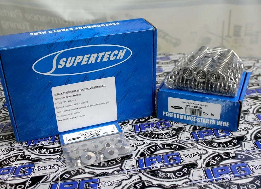Supertech Honda D16Z6/D16Y6/D16Y7/D16Y8/D15B/D17A Single Valve Spring - Set of 16