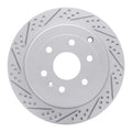 R1 07-17 Buick Enclave Rear Left Drilled & Slotted Geoperformance Rotor
