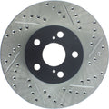 StopTech 03-08 Pontiac Vibe / 05-09 Scion tc Left Front Slotted & Drilled Rotor