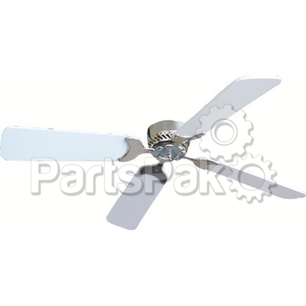 42IN 12V 4 BLADE FAN WITH WALL SWITCH BRUSHED NICKEL W/WHITE BLADES